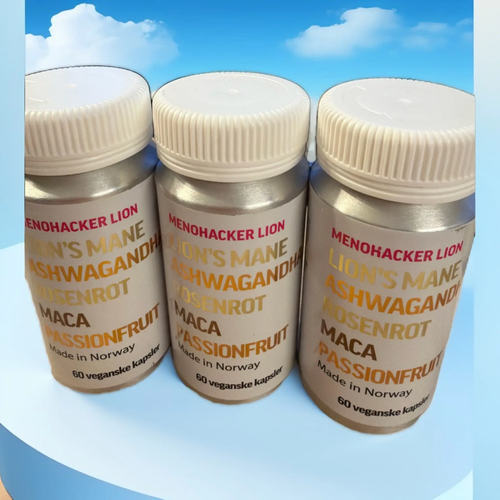 Menohacker 3-pack med lion's mane, maca og rosenrot by Menohacker AS, org.nr. 937301464