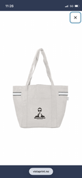 Menohacker stor resirkulert totebag – 51 x 33 cm
